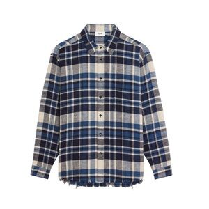 Celine Oversized Shirt in Checked Cotton Size40